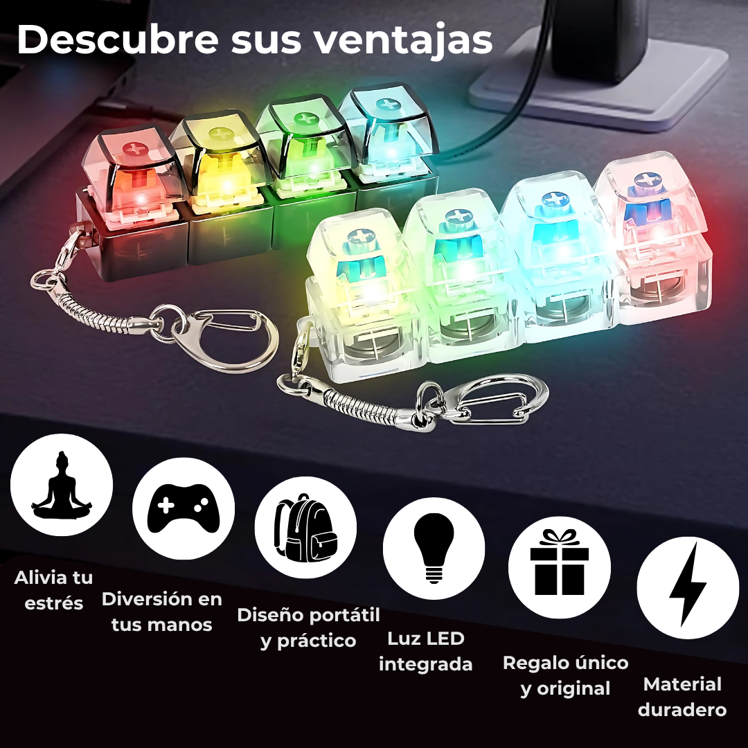 Mini teclado anti-estrés