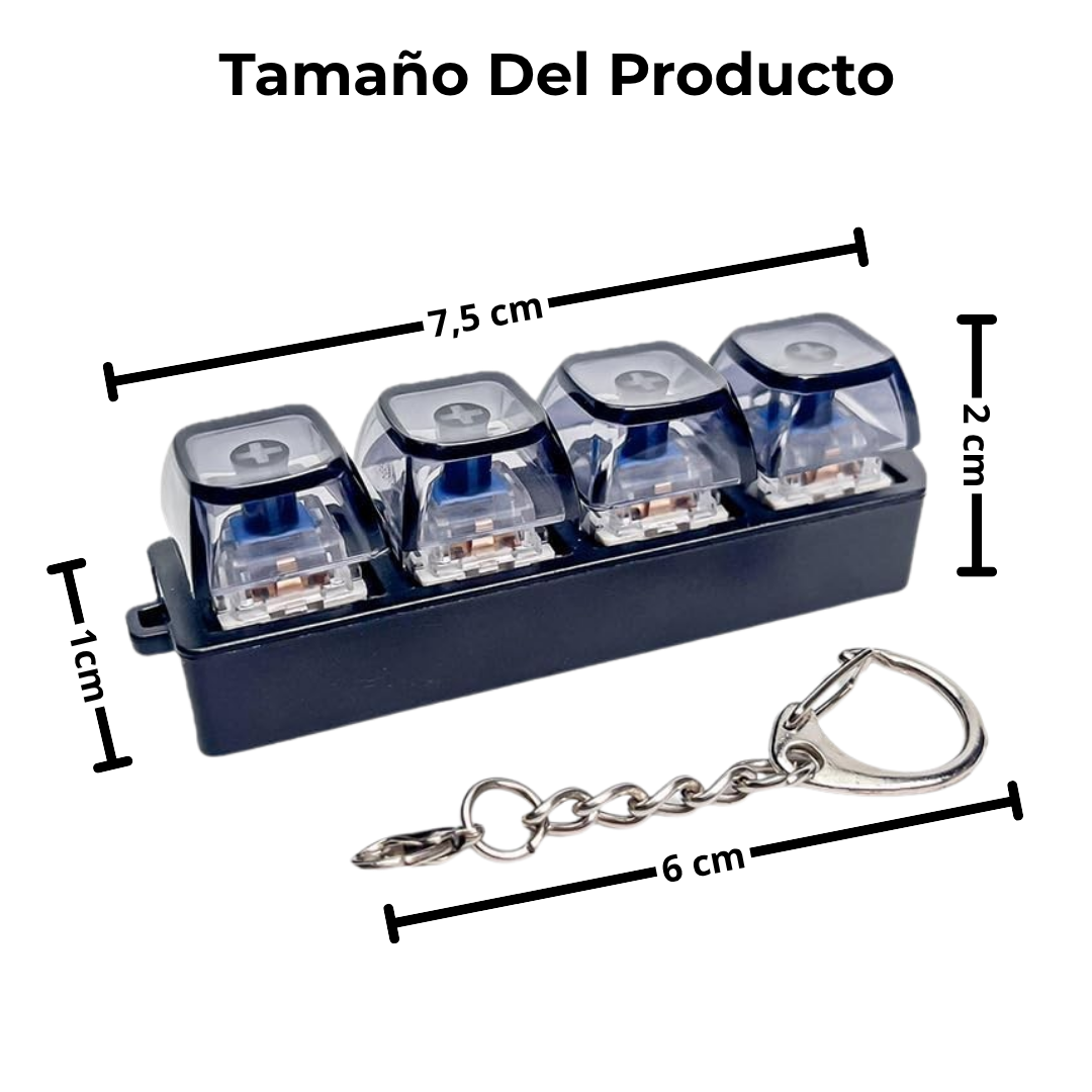 Mini teclado anti-estrés